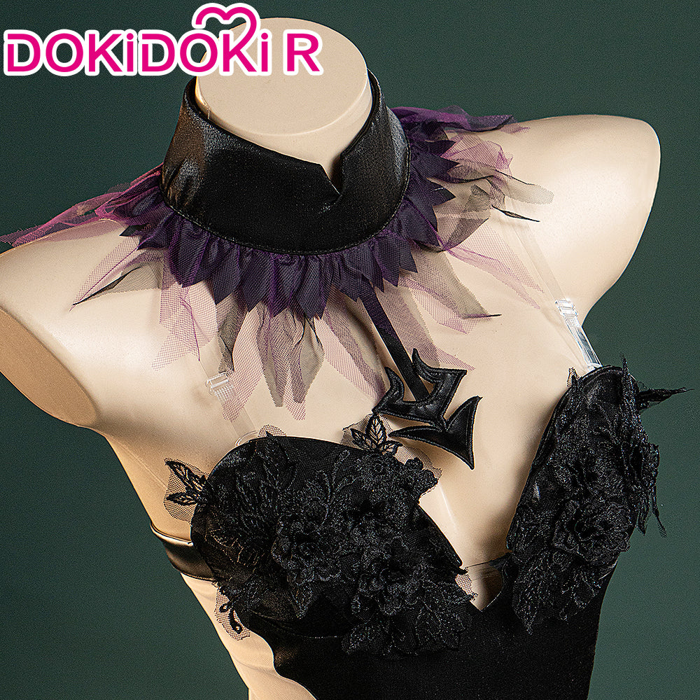 【In Stock】【Size S-2XL】DokiDoki-R Anime Cosplay Costume Demon Black Purple Dress - Image 4