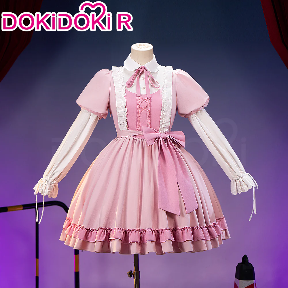【Partially Ready For Ship】DokiDoki-R Anime Cosplay Costume Pink Date Dress