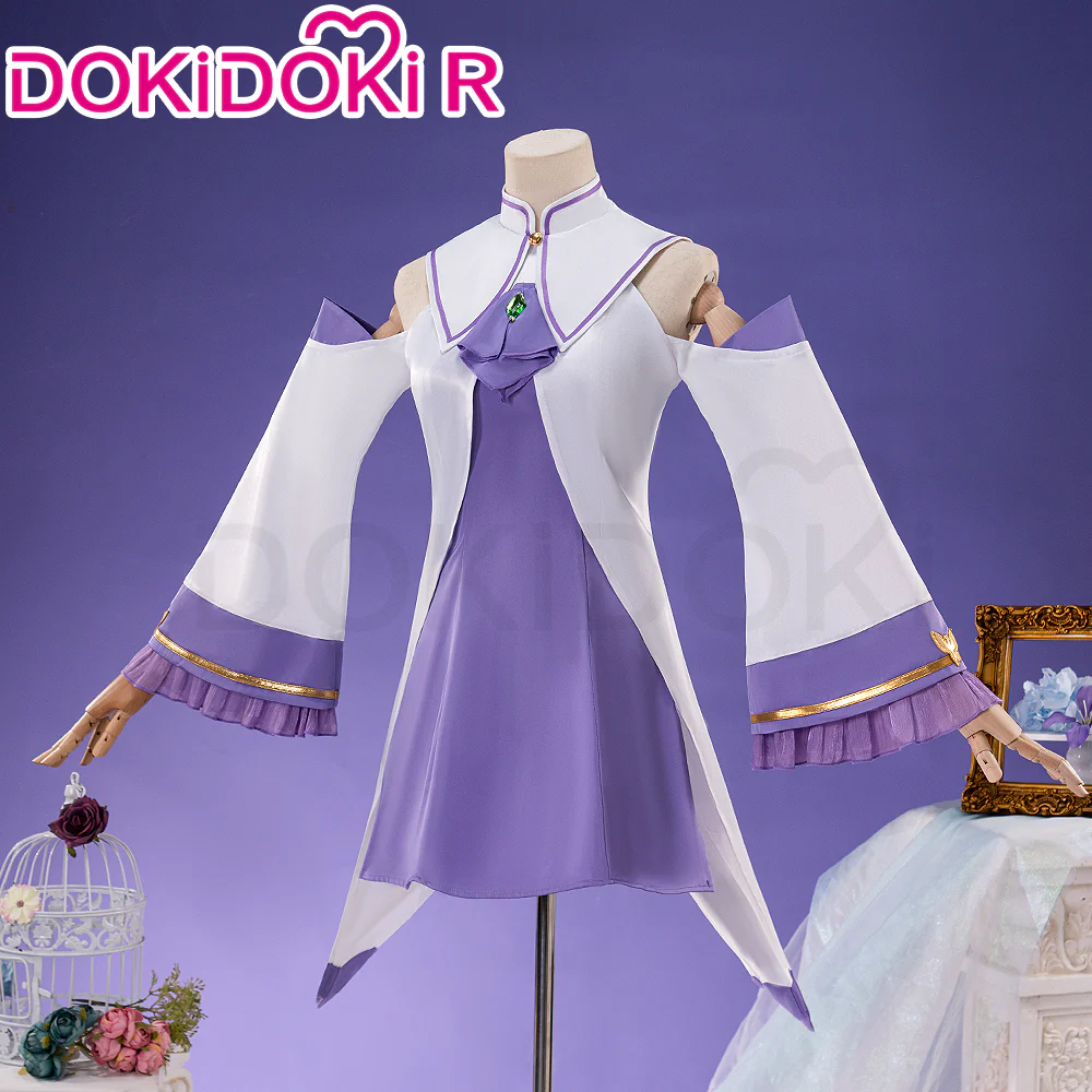 【In Stock】DokiDoki-R Anime Cosplay Costume Purple Cute Dress - Image 2