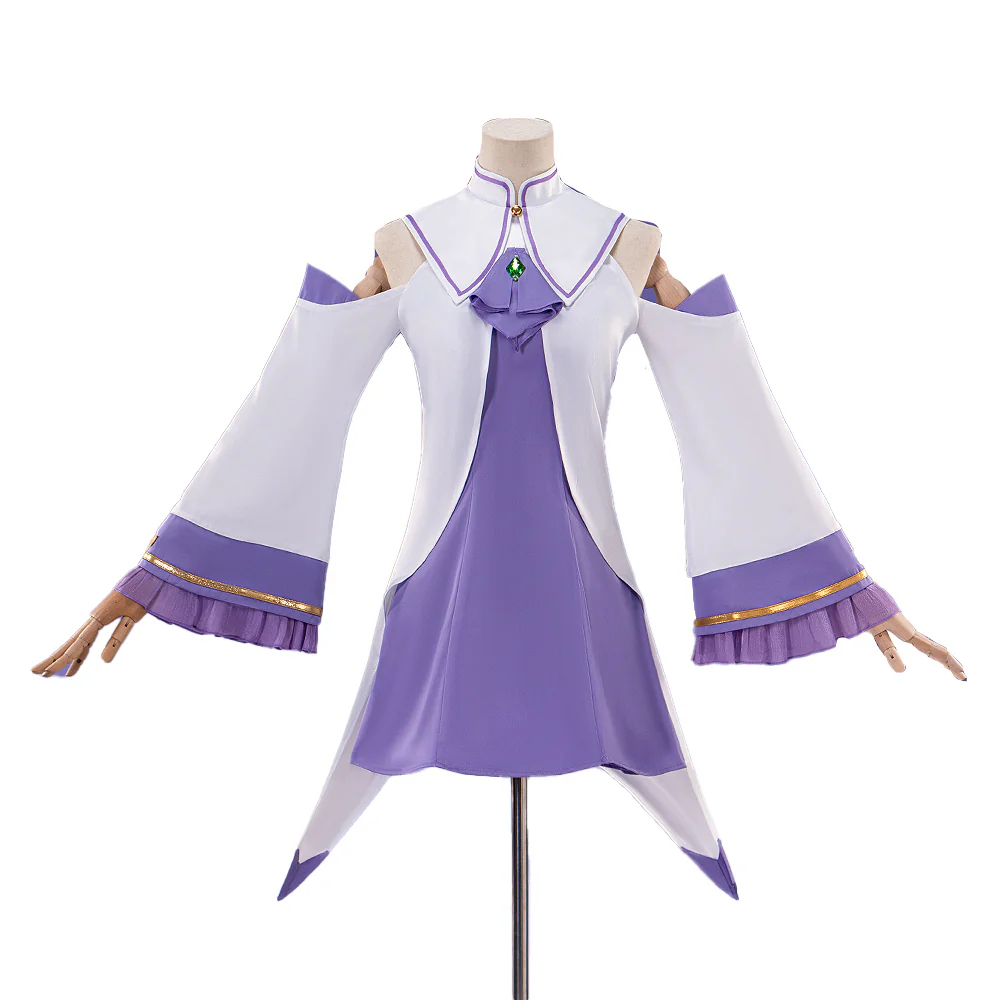 【In Stock】DokiDoki-R Anime Cosplay Costume Purple Cute Dress - Image 5