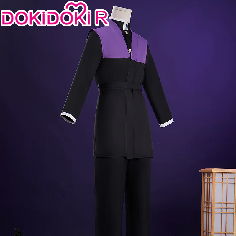 【Size S-2XL】DokiDoki-R Anime Cosplay Costume Purple Black Uniform - Image 3