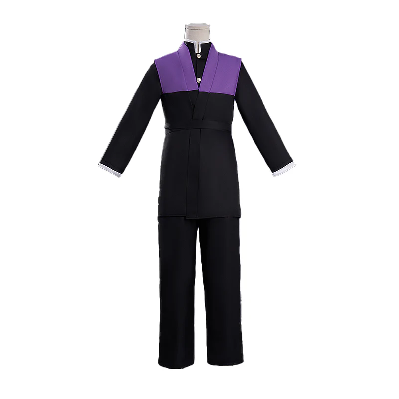 【Size S-2XL】DokiDoki-R Anime Cosplay Costume Purple Black Uniform - Image 5