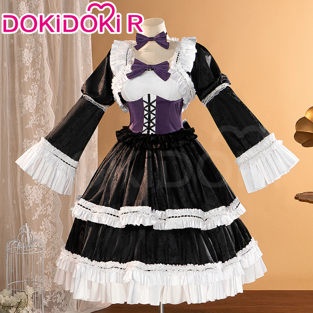 【In Stock】【Size S-2XL】【In Stock】DokiDoki-R Anime Cosplay Costume Women Black Dress