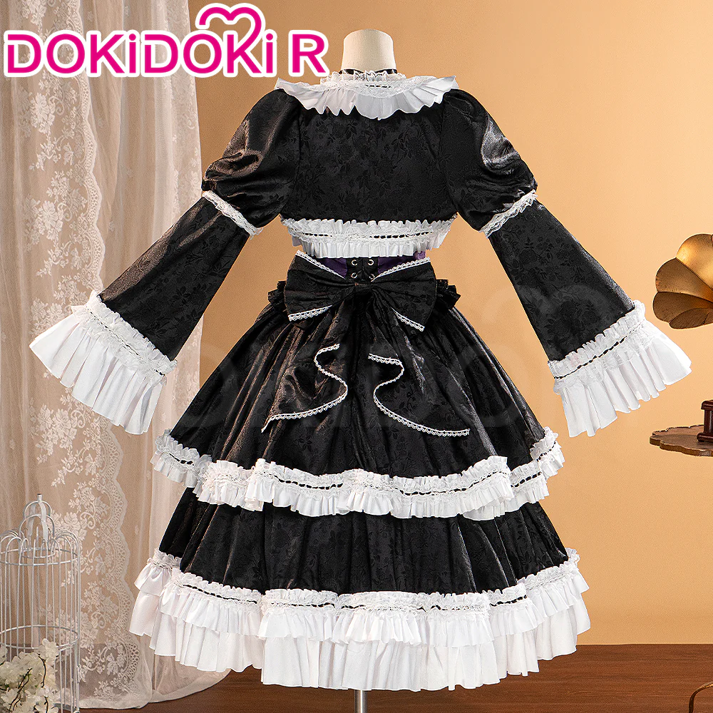 【In Stock】【Size S-2XL】【In Stock】DokiDoki-R Anime Cosplay Costume Women Black Dress - Image 2