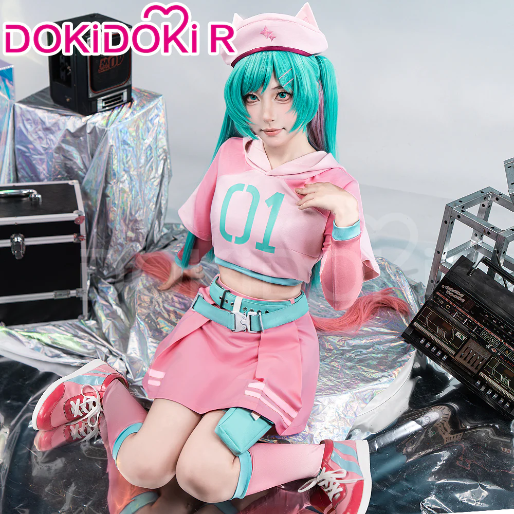 【Partially Ready For Ship】【Size XS-2XL】DokiDoki-R Cosplay Costume Pink Dress - Image 4