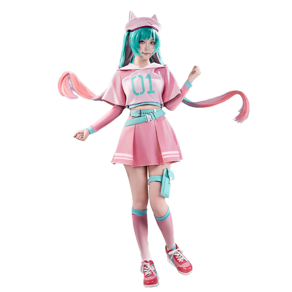 【Partially Ready For Ship】【Size XS-2XL】DokiDoki-R Cosplay Costume Pink Dress - Image 5
