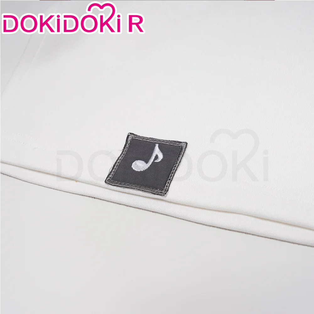 【In Stock】DokiDoki-R Game Cosplay Costume White Fleece Lined Hoodie - Image 4