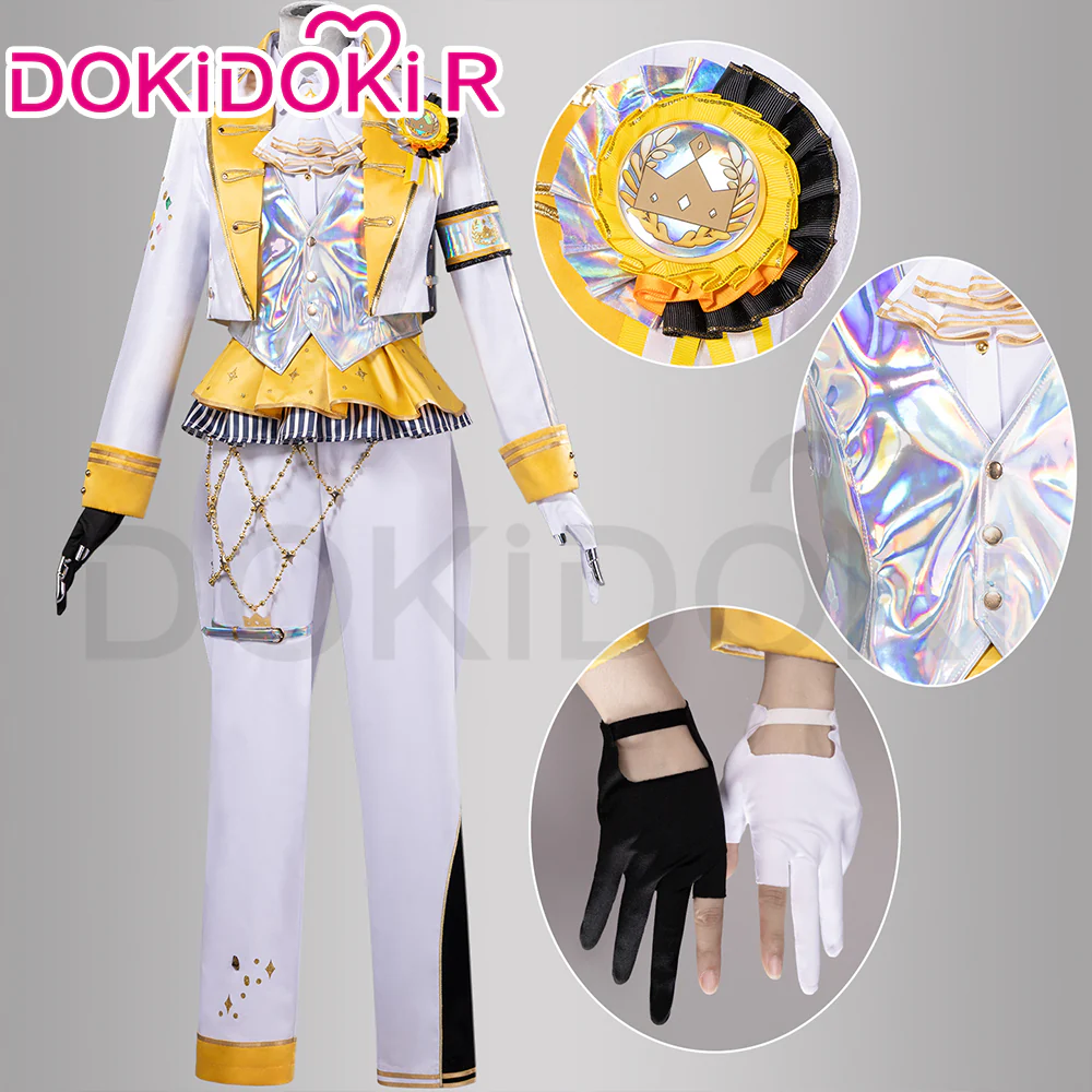 【Partially In Stock】DokiDoki-R Game Cosplay White Purple Yellow Costume Thanks Festival - Image 5