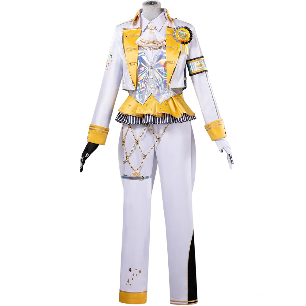 【Partially In Stock】DokiDoki-R Game Cosplay White Purple Yellow Costume Thanks Festival - Image 6