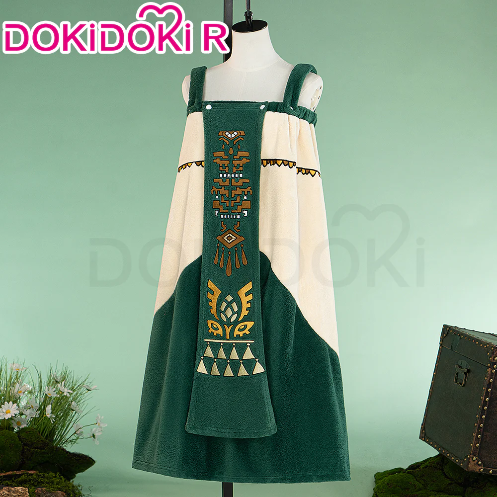 【Ready For Ship】【Last Batch】DokiDoki-R Game Costume Bath Towel Green Water Absorption - Image 2
