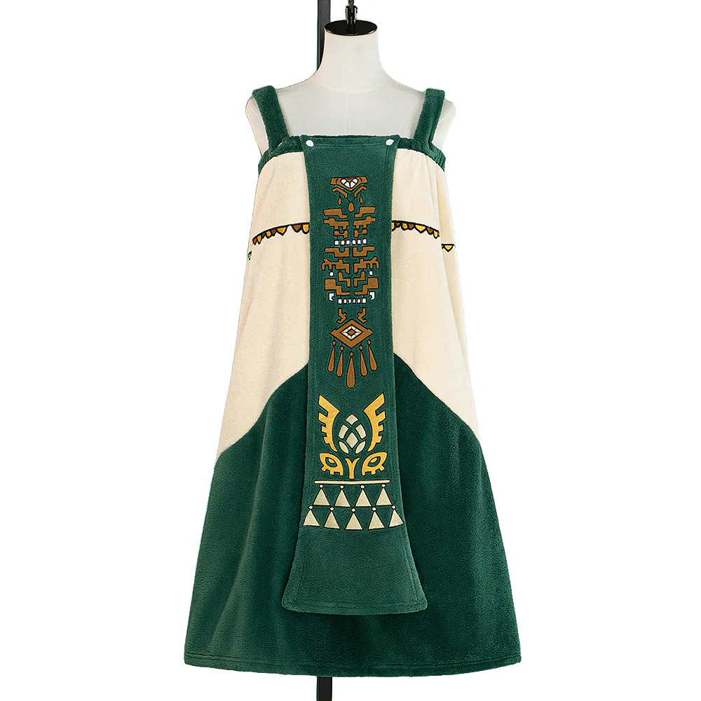 【Ready For Ship】【Last Batch】DokiDoki-R Game Costume Bath Towel Green Water Absorption - Image 5