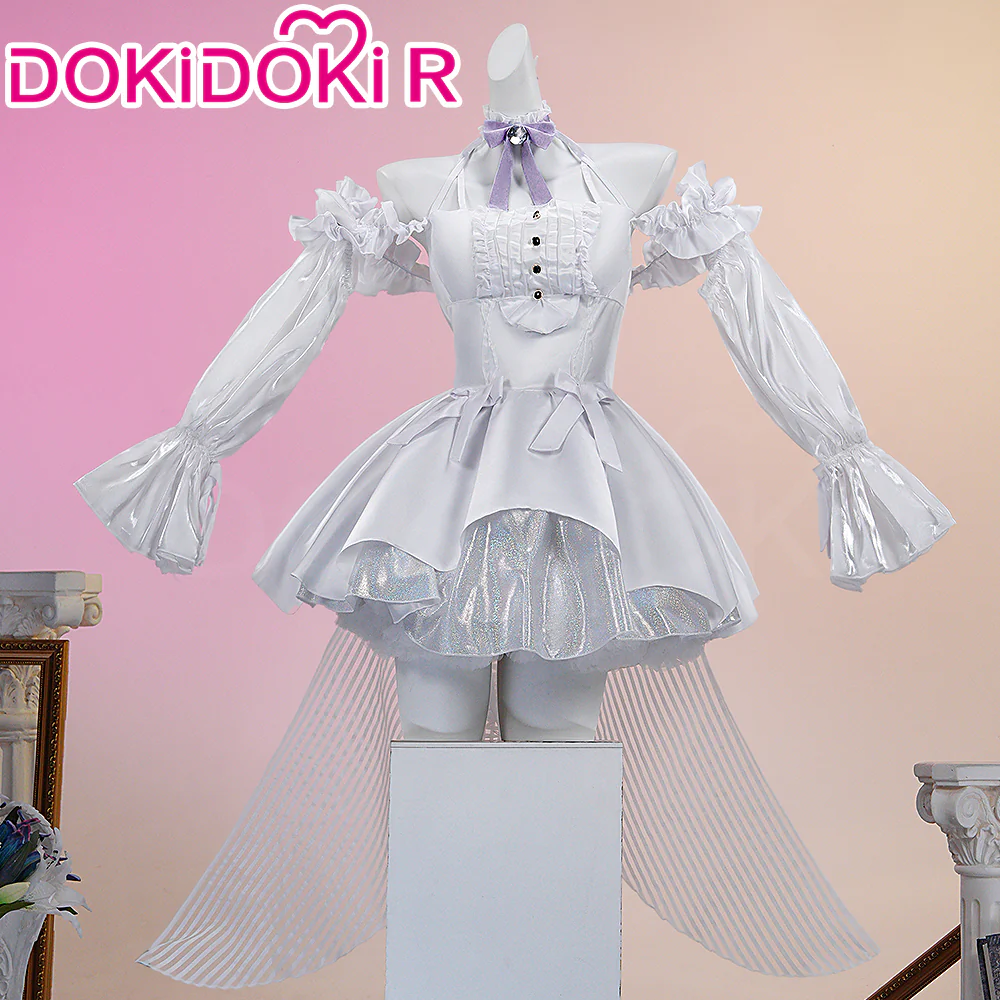 【In Stock】DokiDoki-R Game Cosplay White Dress Costume - Image 2