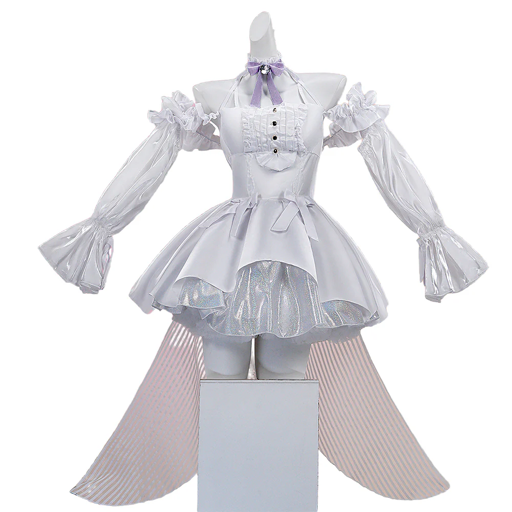 【In Stock】DokiDoki-R Game Cosplay White Dress Costume - Image 3