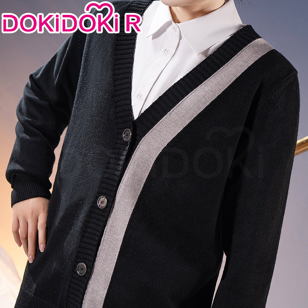 【In Stock】DokiDoki-R Game Love And Deepspace Cosplay Zayne Costume Daily Black Cardigan Sweater - Image 4