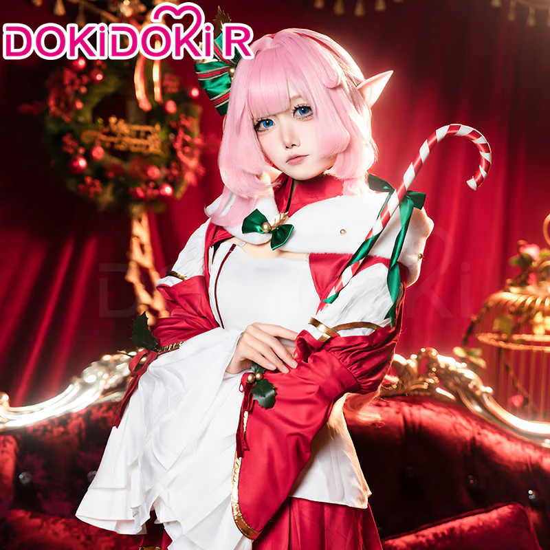 DokiDoki-R Honkai Impact 3rd Cosplay Elysia Costume Winter House Christmas - Image 3