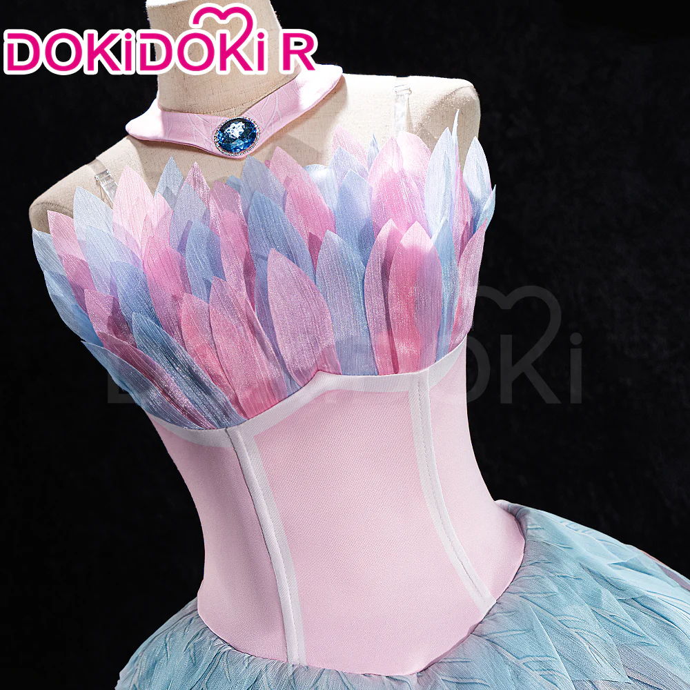 【In Stock】Dokidoki-R Movie  Cosplay Pink Dress Costume Swan Lake - Image 4