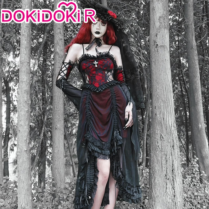 【Partial Size Ready For Ship】DokiDoki-R  Vampire Gotic Costume Halloween Dress - Image 3