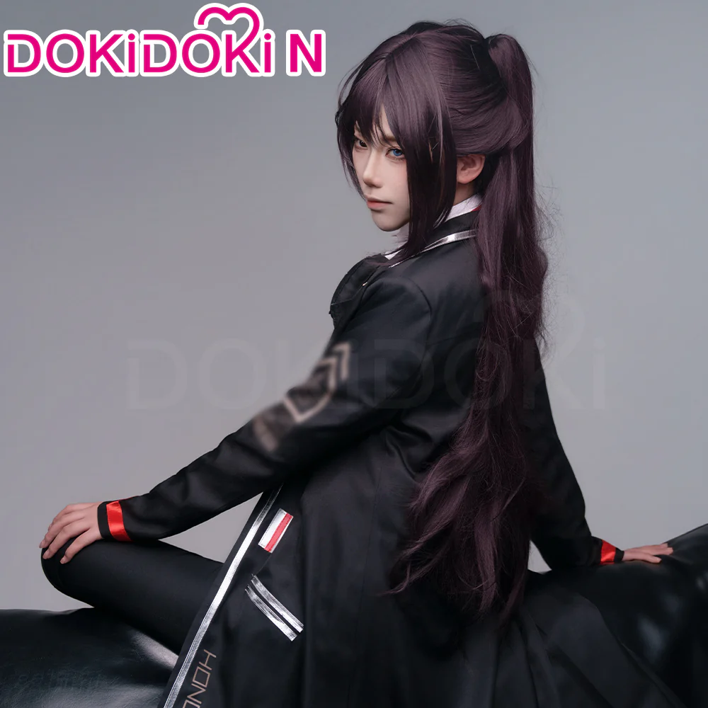 【Size XS-3XL】DokiDoki-N Game Cosplay Black Red Suit Costume - Image 2