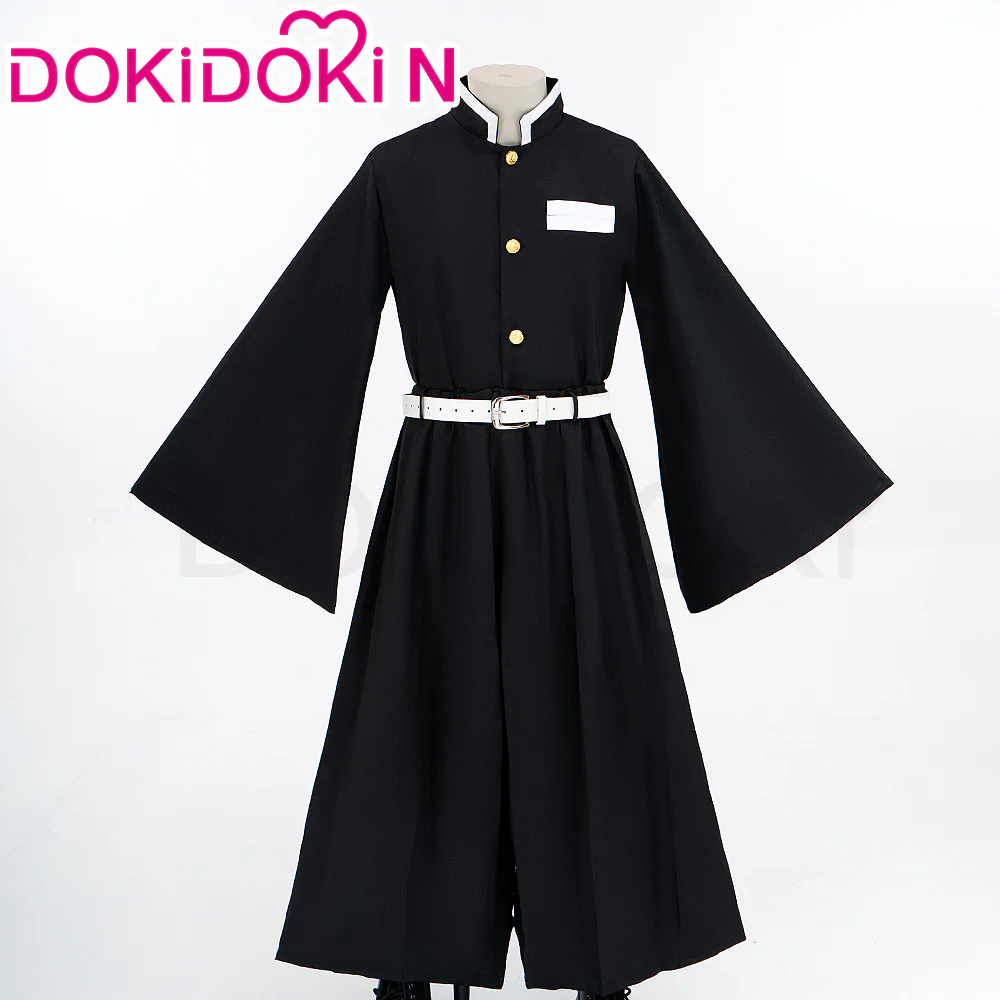 【Ready For Ship】【Size S-2XL】DokiDoki-N Anime Cosplay Black White Men Costume Uniform