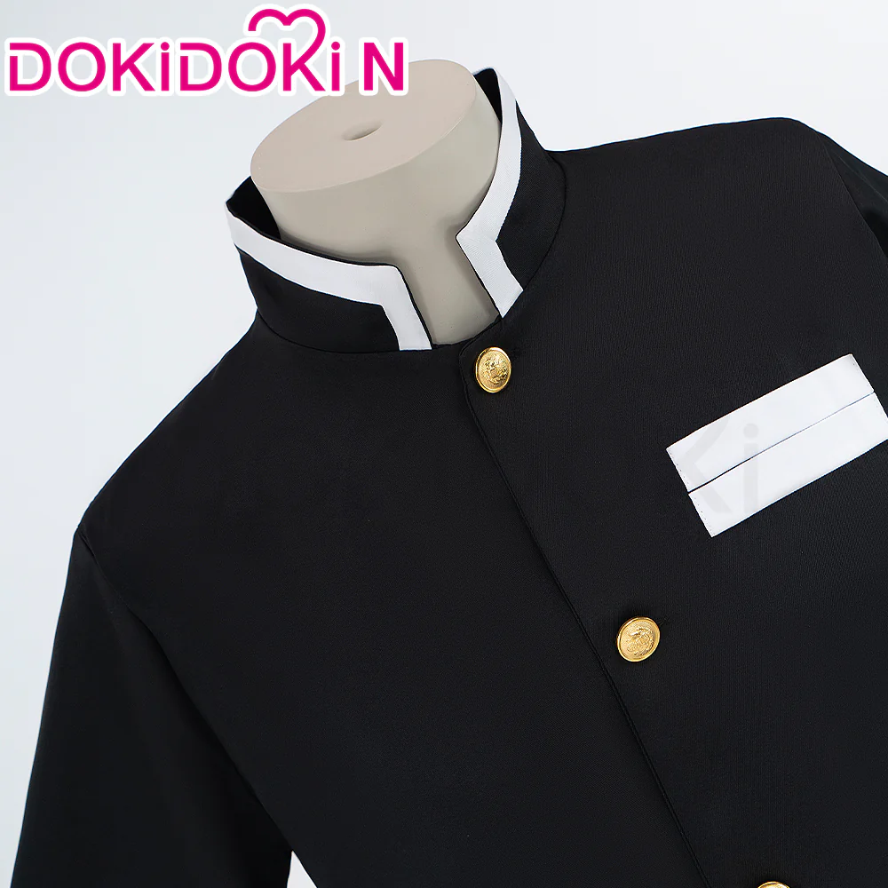 【Ready For Ship】【Size S-2XL】DokiDoki-N Anime Cosplay Black White Men Costume Uniform - Image 3