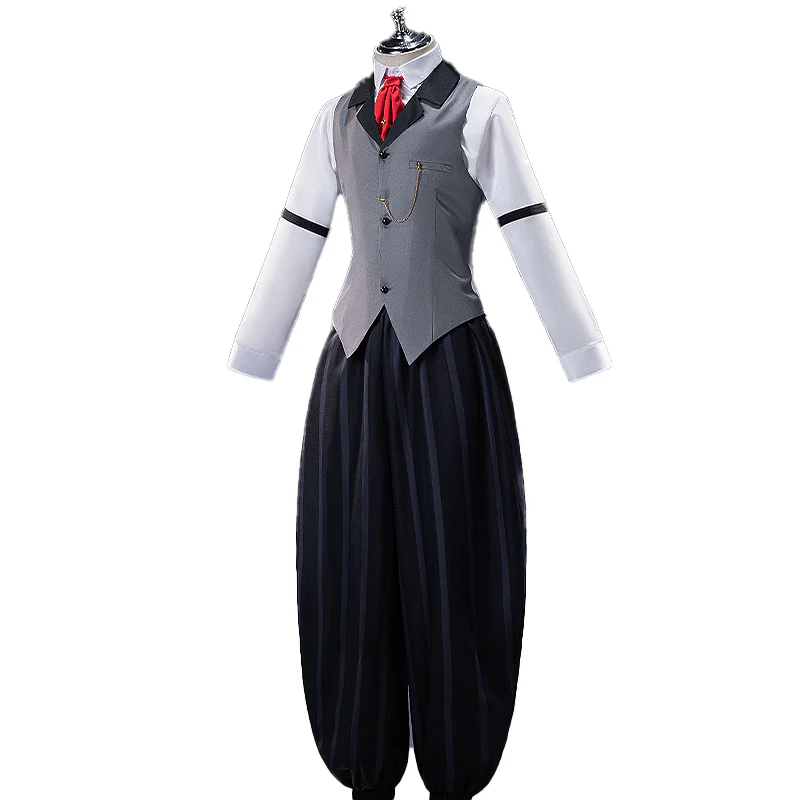 【In Stock】【Size S-2XL】DokiDoki-N Anime Cosplay Costume Gray Black Suit - Image 5