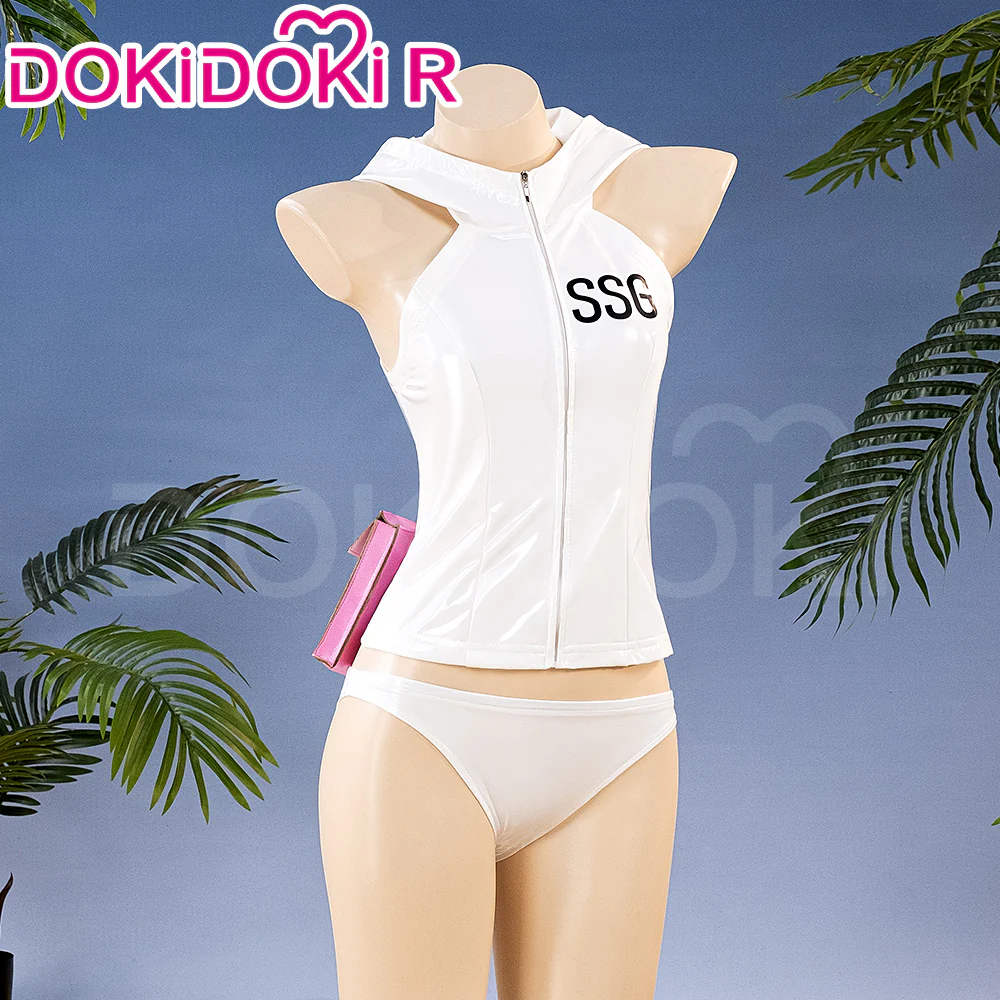 【Ready For Ship】【Last Batch】【Size S-2XL】DokiDoki-R Anime Cosplay Costume White Swimsuit