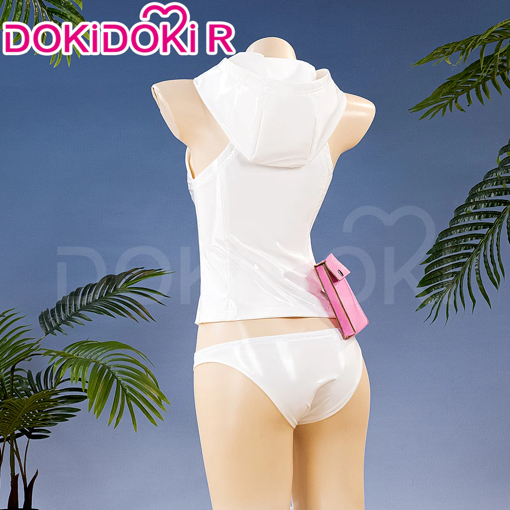 【Ready For Ship】【Last Batch】【Size S-2XL】DokiDoki-R Anime Cosplay Costume White Swimsuit - Image 3