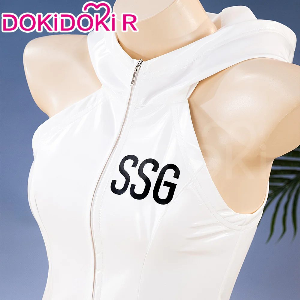 【Ready For Ship】【Last Batch】【Size S-2XL】DokiDoki-R Anime Cosplay Costume White Swimsuit - Image 4