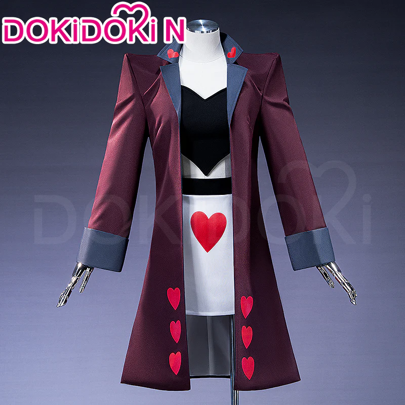 【In Stock】【Size S-2XL】DokiDoki-N Anime Cosplay Costume Dark Red Heart Coat