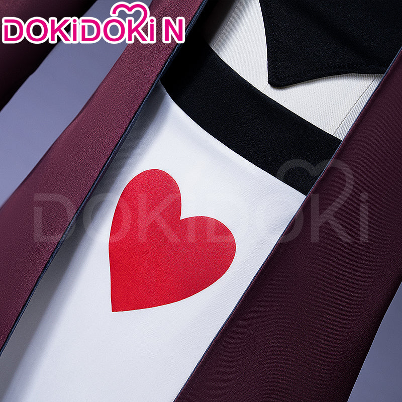 【In Stock】【Size S-2XL】DokiDoki-N Anime Cosplay Costume Dark Red Heart Coat - Image 4