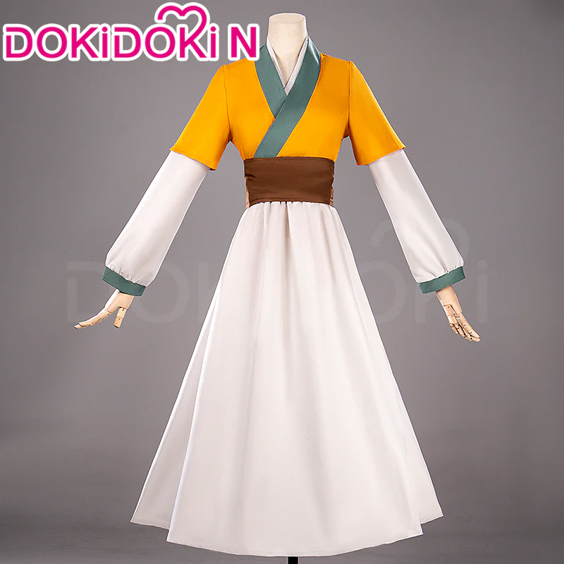 【IN STOCK】【Size S-2XL】DokiDoki-N Anime The Apothecary Diaries Cosplay Maomao Maid Yellow Costume Mao Mao