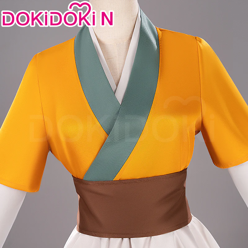 【IN STOCK】【Size S-2XL】DokiDoki-N Anime The Apothecary Diaries Cosplay Maomao Maid Yellow Costume Mao Mao - Image 4