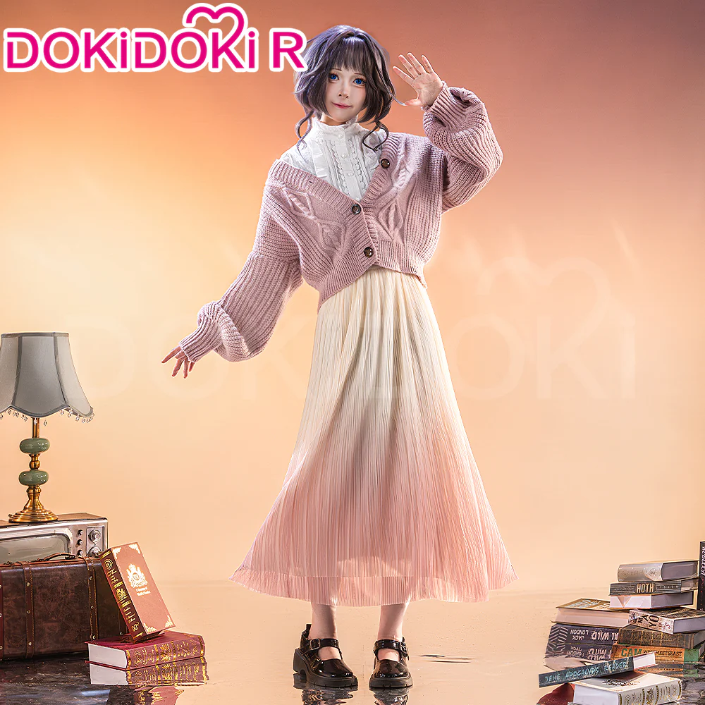 【In Stock】DokiDoki-R Anime The Fragrant Flower Blooms With Dignity Cosplay Waguri Kaoruko Costume Pink Date Dress Kaoru Hana wa Rin to Saku - Image 3