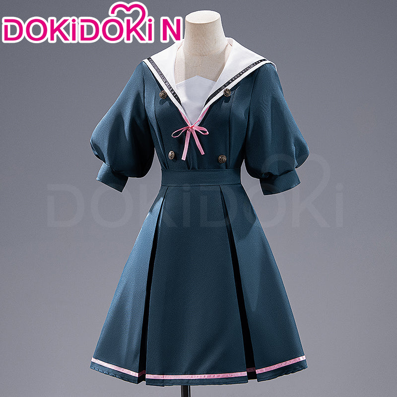 【In Stock】【Size S-2XL】DokiDoki-N Anime The Fragrant Flower Blooms With Dignity Cosplay Waguri Kaoruko Costume Summer School Uniform Casual Wear