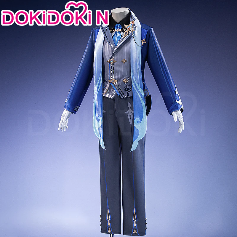 【Partially Ready For Ship】【Size S-2XL】DokiDoki-N Game Genshin Impact Cosplay Neuvillette Costume Fontaine Lantern Rite - Image 3