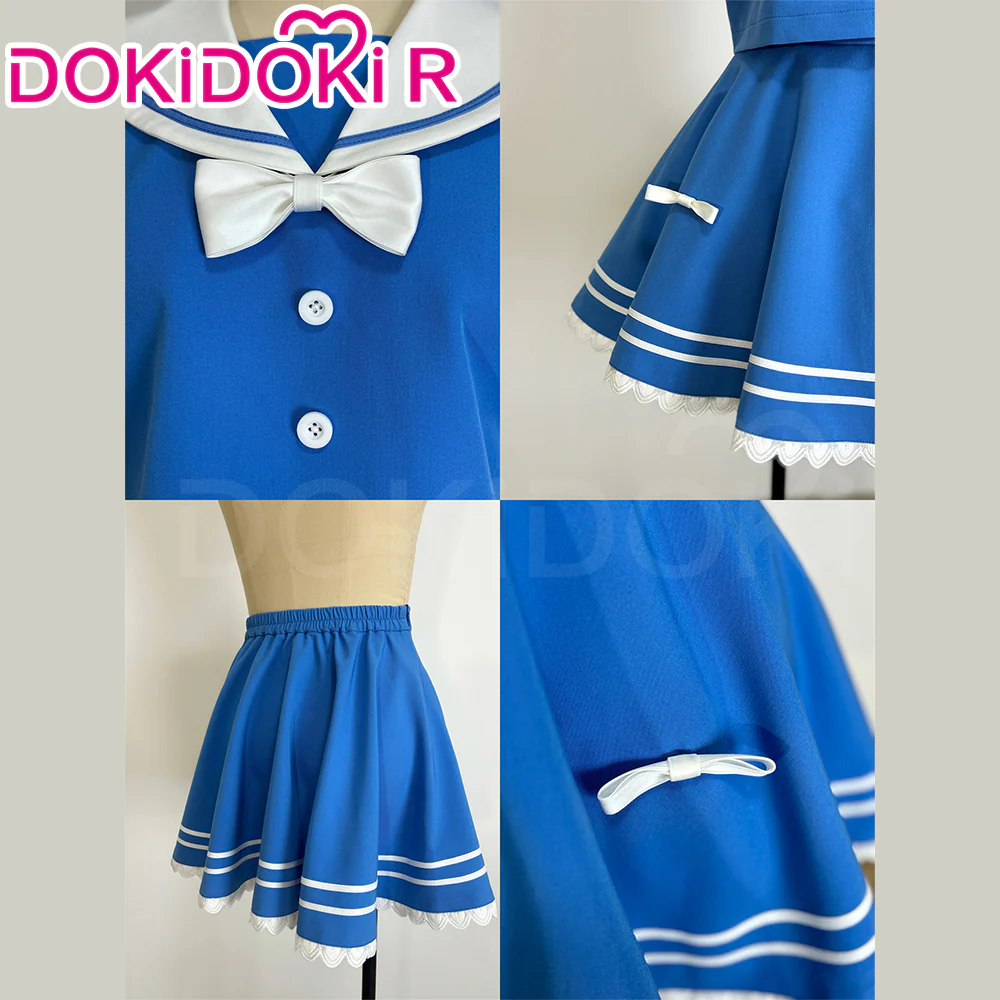 【In Stock】【Size S-2XL】DokiDoki-R Anime Cosplay Costume Blue Sailor Suit - Image 5