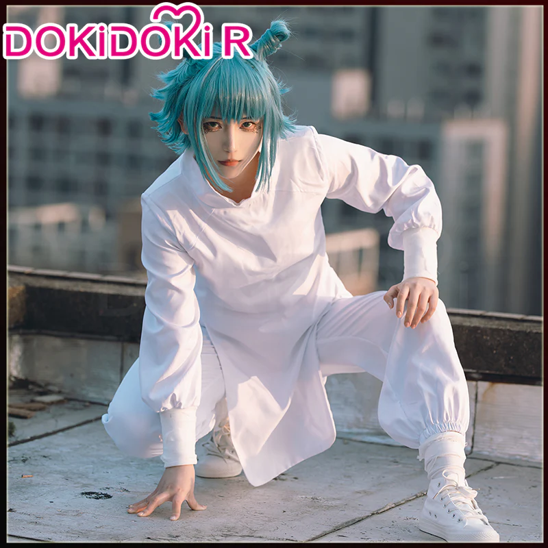 【In Stock】【Size S-2XL】Dokidoki-R Anime Cosplay Costume White Uniform Suit