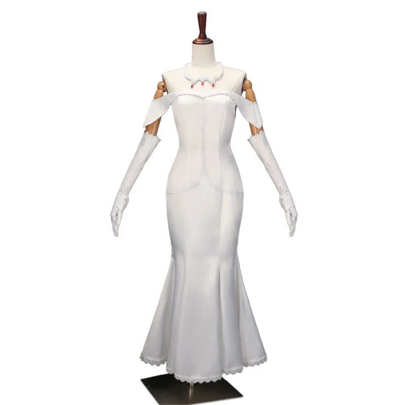 【In Stock】【Size S-2XL】DokiDoki-R Anime Cosplay Emiliia Costume White Dress - Image 4