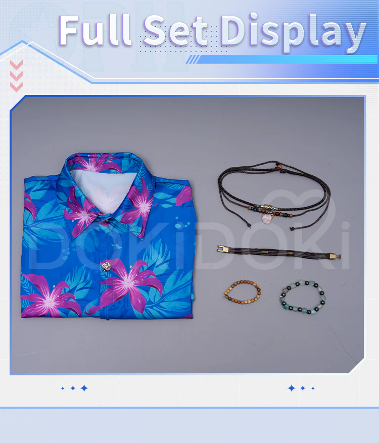 【In Stock】【Size S-2XL】DokiDoki-R Game Love And Deepspace Cosplay Sylus / Xavier / Zayne / Rafayel  / Caleb Costume Tops Only Summer Beach Blaze / Subtly Wild / Bright Spotlight - Image 17