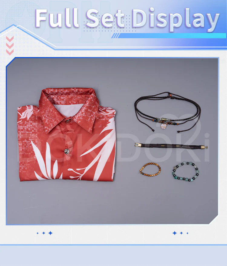 【In Stock】【Size S-2XL】DokiDoki-R Game Love And Deepspace Cosplay Sylus / Xavier / Zayne / Rafayel  / Caleb Costume Tops Only Summer Beach Blaze / Subtly Wild / Bright Spotlight - Image 18