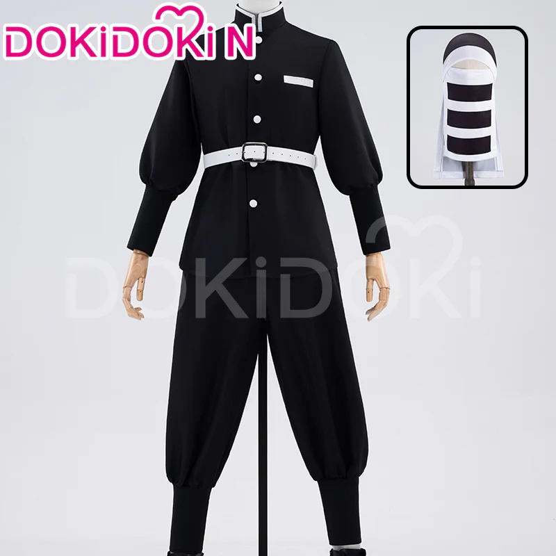 【In Stock】【Size S-3XL】DokiDoki-N Anime Cosplay Black White Men Costume Logistics Department Uniform
