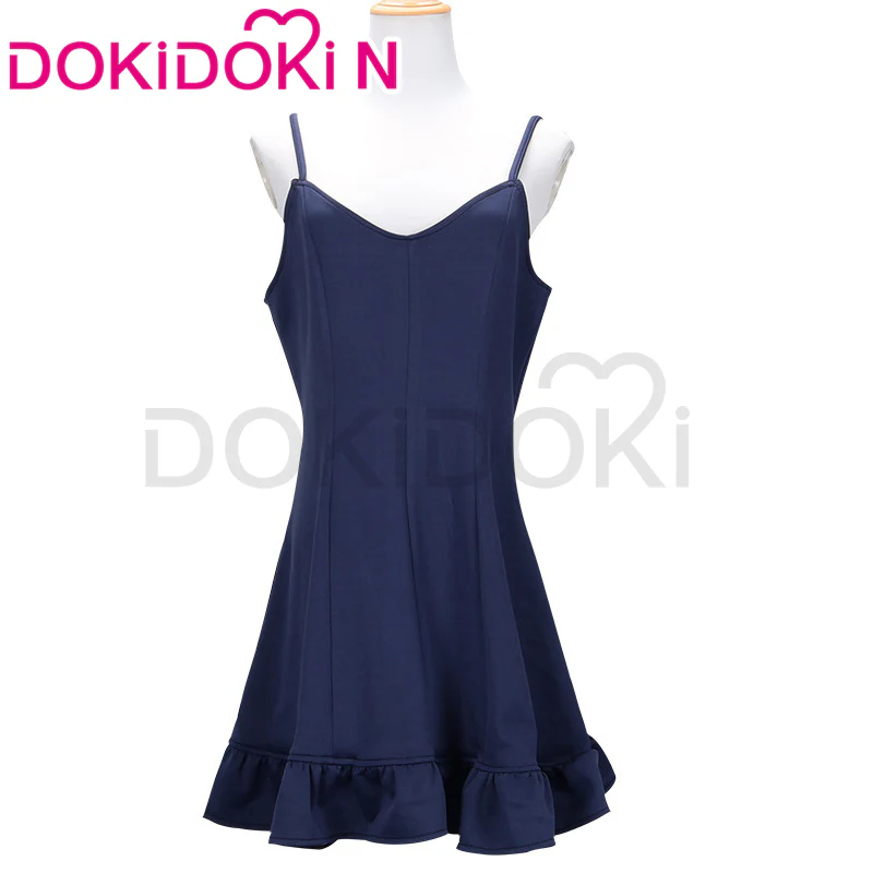 【In Stock】【Size S-3XL】DokiDoki-N Anime Cosplay Costume Blue Dress Swimsuit - Image 2