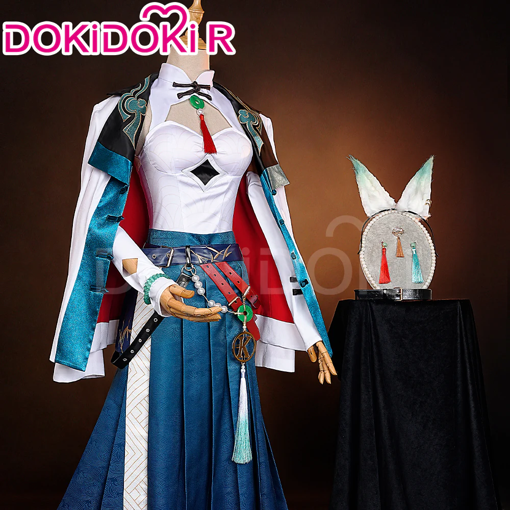 【Partially Ready For Ship】【Size S-3XL】DokiDoki-R Game Honkai: Star Rail × KFC Cosplay Feixiao Costume Fei Xiao - Image 3