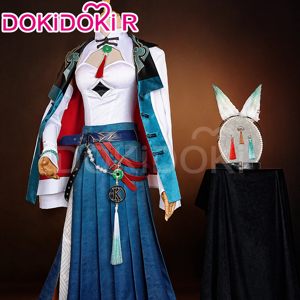 【Partially Ready For Ship】【Size S-3XL】DokiDoki-R Game Honkai: Star Rail × KFC Cosplay Feixiao Costume Fei Xiao - Image 8