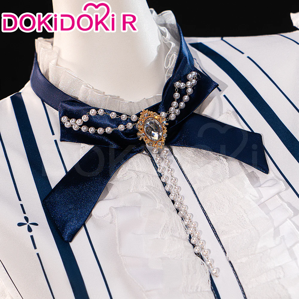 【IN STOCK】【Size S-3XL】DokiDoki-R Game Infinity Nikki Cosplay Nikki Costume Blue Dress Floral Memory - Image 3