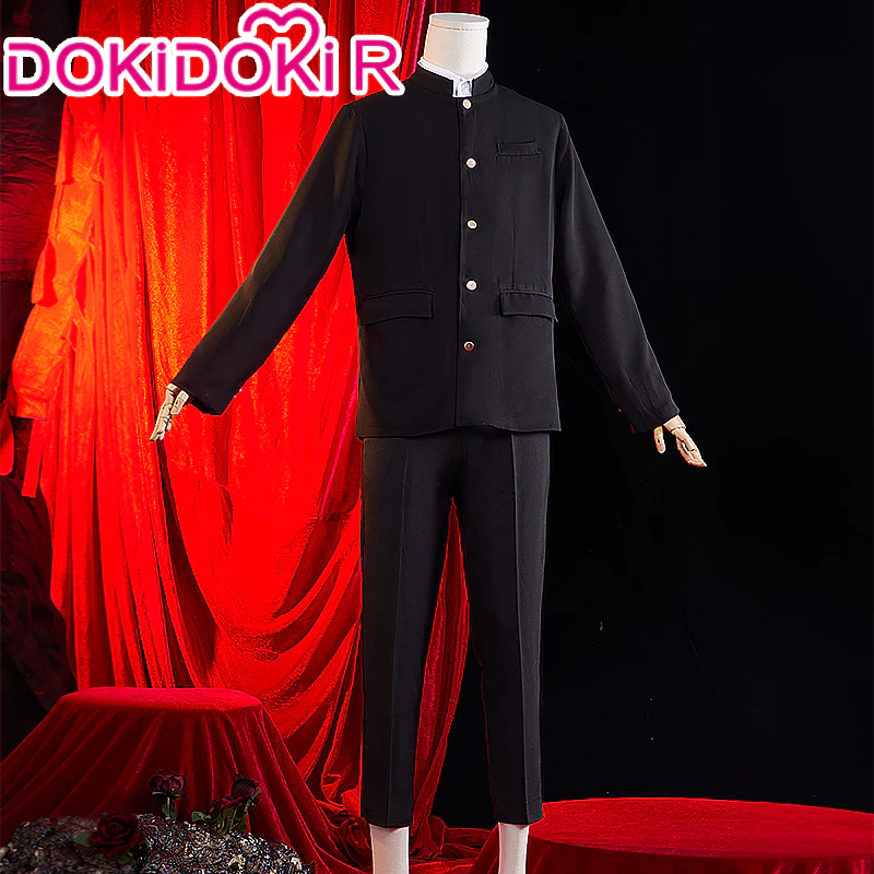 【In Stock】【Size S-3XL】DokiDoki-R Manga Anime Cosplay Black School Uniform Suit Costume