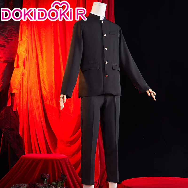 【In Stock】【Size S-3XL】DokiDoki-R Manga Anime Cosplay Black School Uniform Suit Costume - Image 3