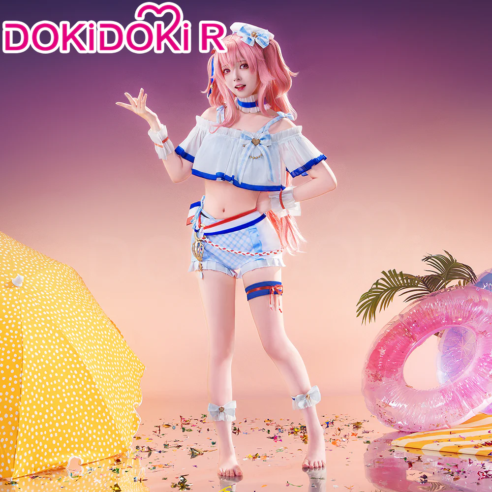 【In Stock】DokiDoki-R Game Cosplay Swimsuit Costume Summer Wear