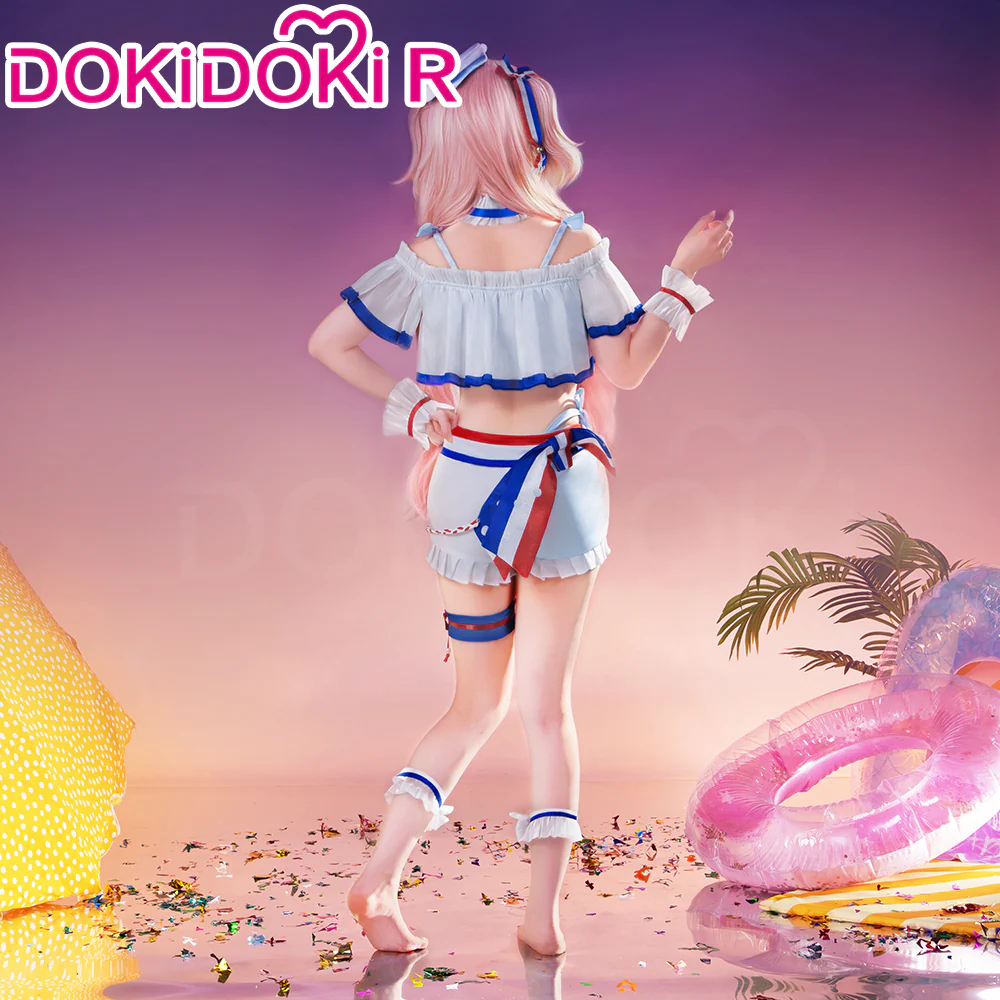 【In Stock】DokiDoki-R Game Cosplay Swimsuit Costume Summer Wear - Image 2