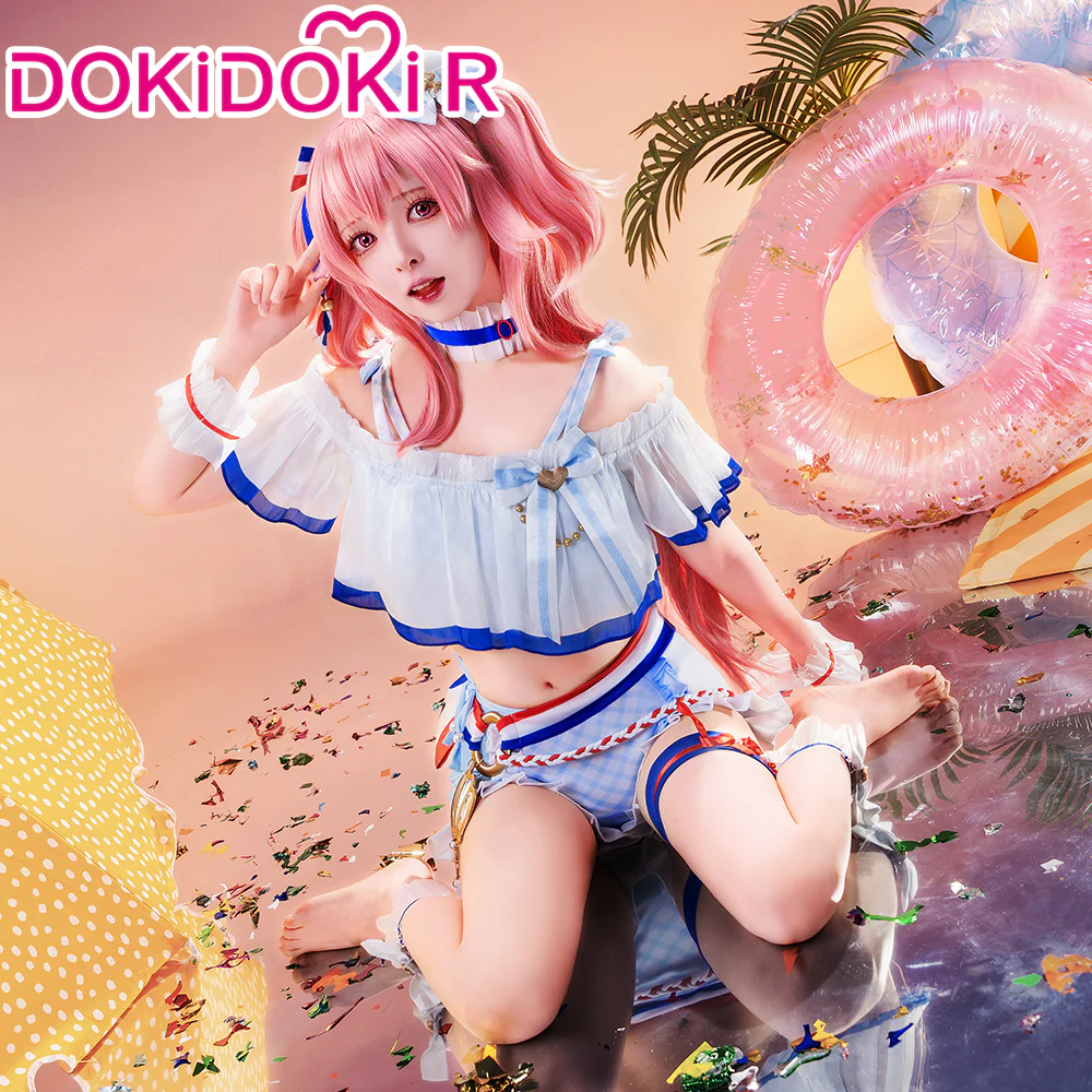 【In Stock】DokiDoki-R Game Cosplay Swimsuit Costume Summer Wear - Image 3